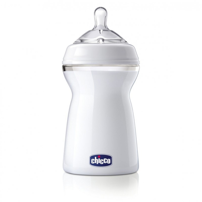 Biberon Natural Feeling, tetina din silicon, Flux rapid, 3 picaturi, 330 ml