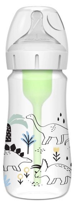 Biberon Dr. Brown's Options+ - Wide-Neck, 270 ml, Dino
