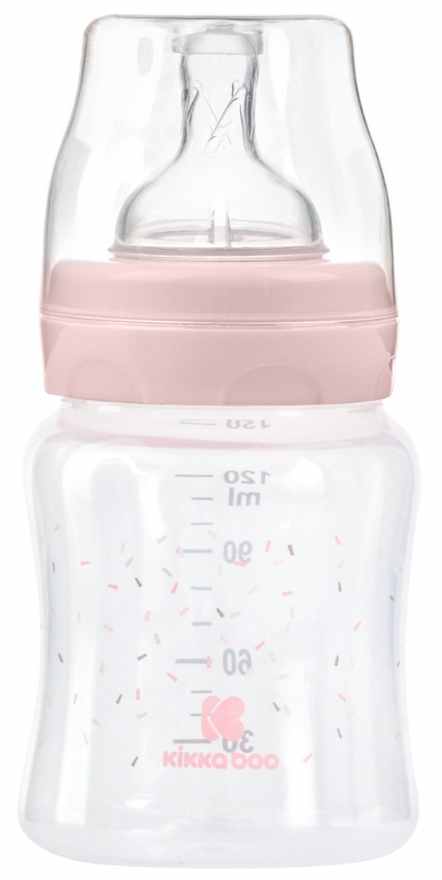 Biberon KikkaBoo Hippo Dreams - PP, 120 ml, roz