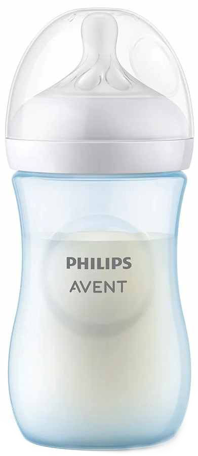 Biberon Natural Response, 1 luna +, bleu, 260 ml, Philips Avent - imagine 3