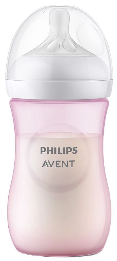 Biberon Natural Response 1L+ roz, 260ml, SCY903/11, Avent - imagine 2