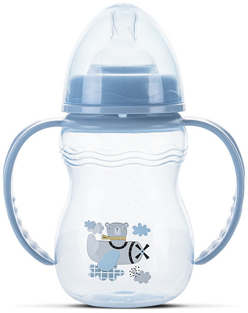 Sticlă pentru bebeluși cu mânere Lorelli My Friend - 250 ml, Airy Blue