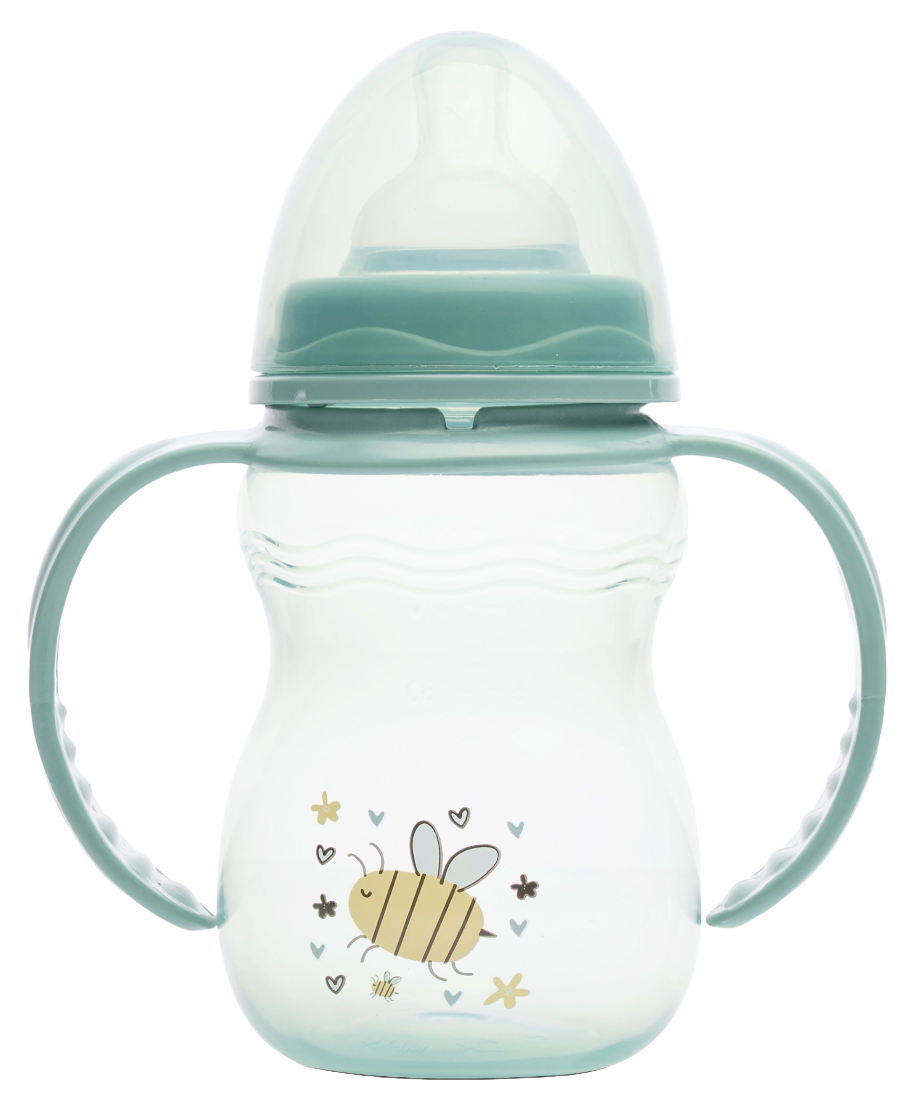 Biberon cu mânere Lorelli My Friend - 250 ml, Iceberg Green