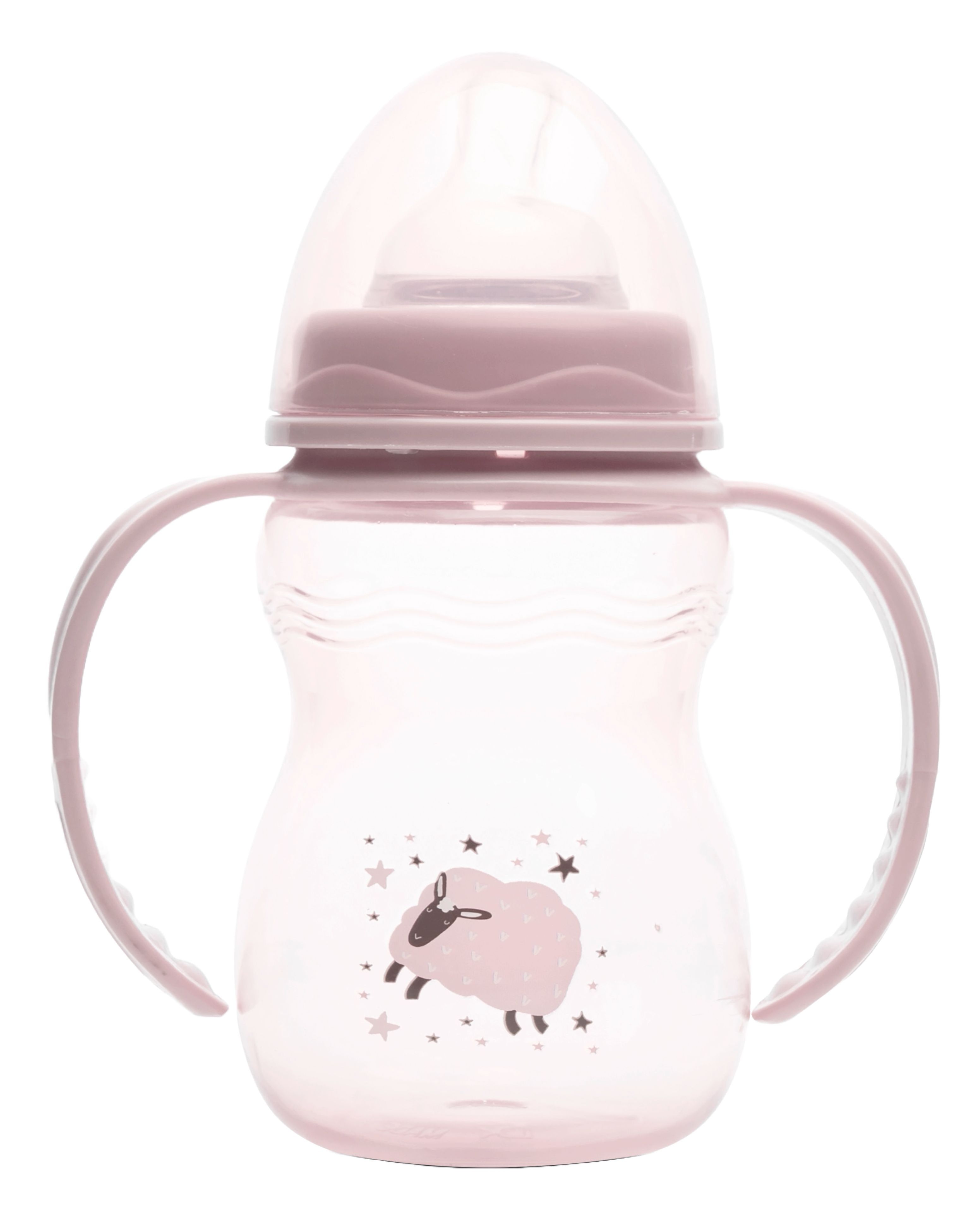 Biberon cu mânere Lorelli My Friend - 250 ml, Mellow Rose