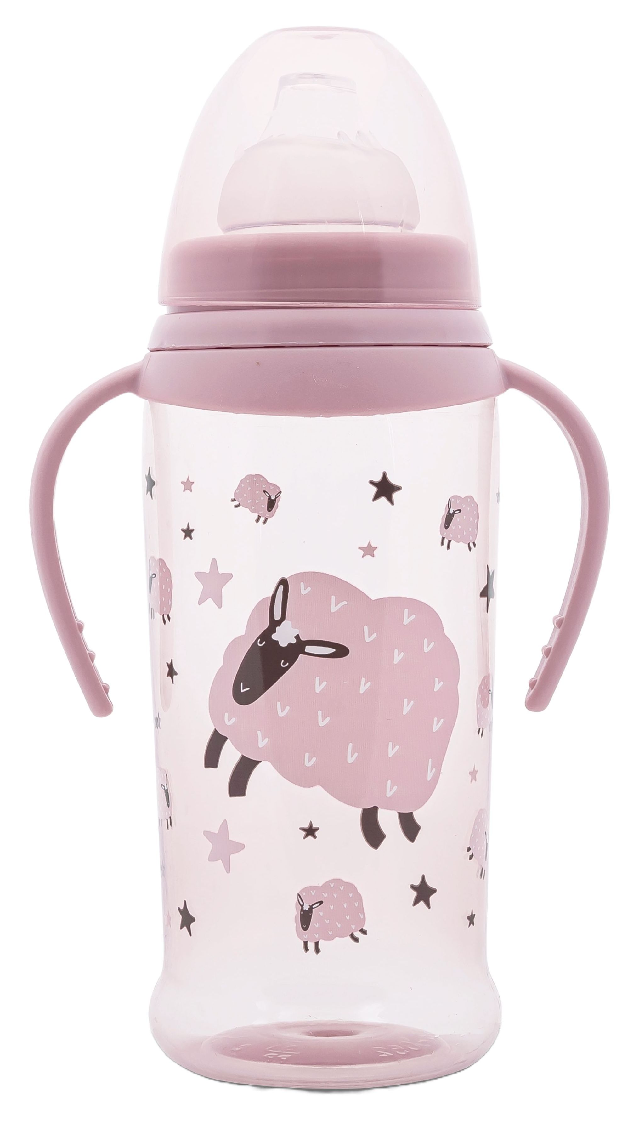 Biberon cu vârf moale Lorelli My Friend - 350 ml, Mellow Rose