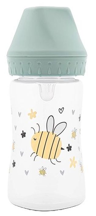 Biberon cu gâtul larg Lorelli My Friend - 250 ml, Iceberg Green