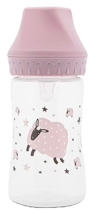 Biberon cu gâtul larg Lorelli My Friend - 250 ml, Mellow Rose