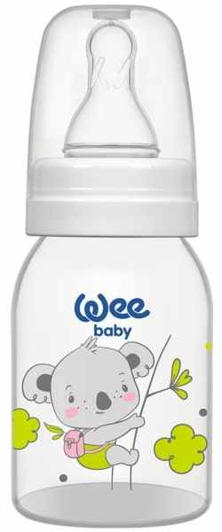 Biberon Wee Baby Classic - 125 ml, alb cu koala