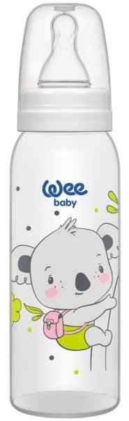 Biberon Wee Baby Classic - 250 ml, alb cu koala