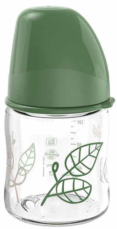 Biberon pentru băiat NIP Green - Cherry, Flow S, 120 ml