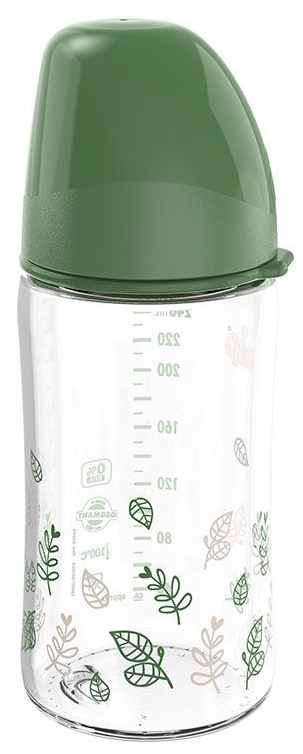 Biberon pentru băiat NIP Green - Cherry, Flow M, 240 ml