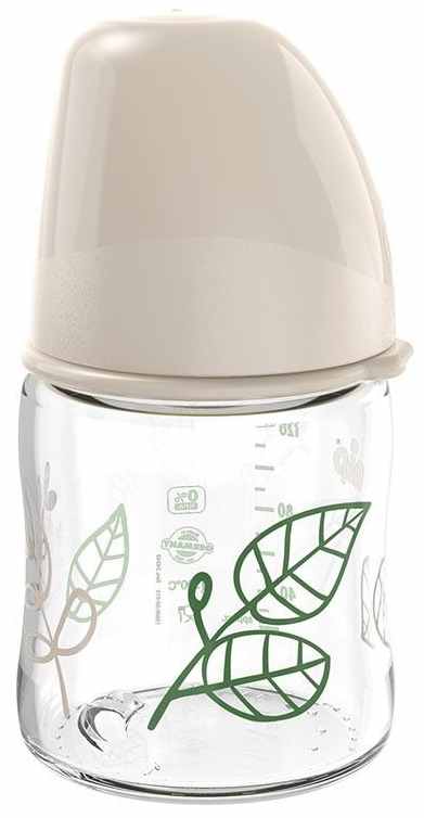 Biberon pentru fetiță NIP Green - Cherry, Flow S, 120 ml