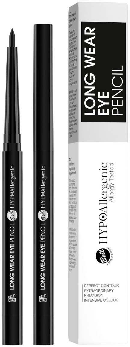 Bell HYPOAllergenic Creion de ochi Long Wear, 01 Black, 0.3 g
