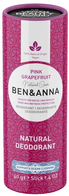 Ben &amp; Anna Cremă deodoranta naturală  Pink Grapefruit, 40 g