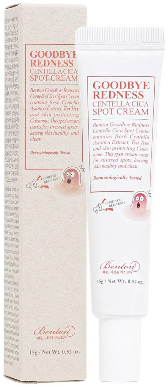 Benton Goodbye Redness Crema pentru tratarea cosurilor Centella, 15 g