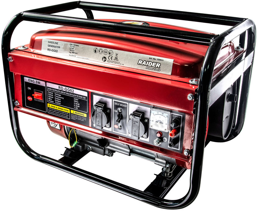 Generator pe benzină Raider – RD-GG02, 2 kW, monofazic