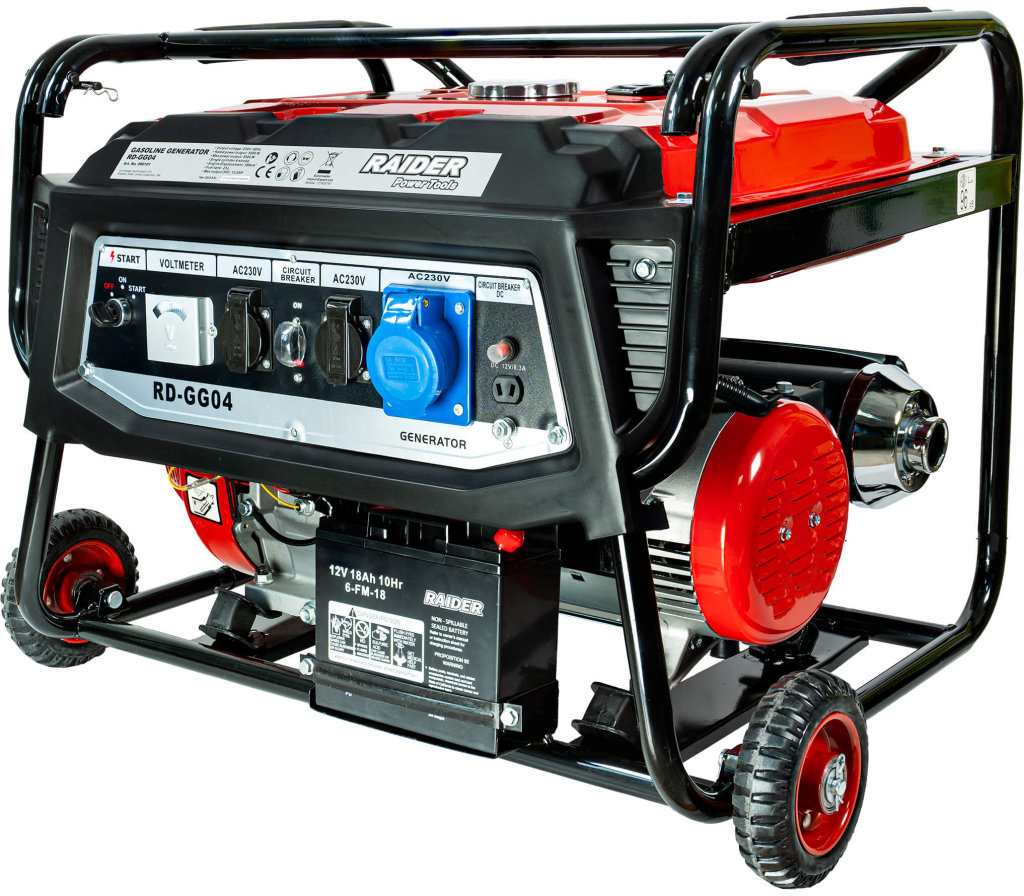 Generator pe benzină Raider – RD-GG04, 5,5 kW, demaror electric
