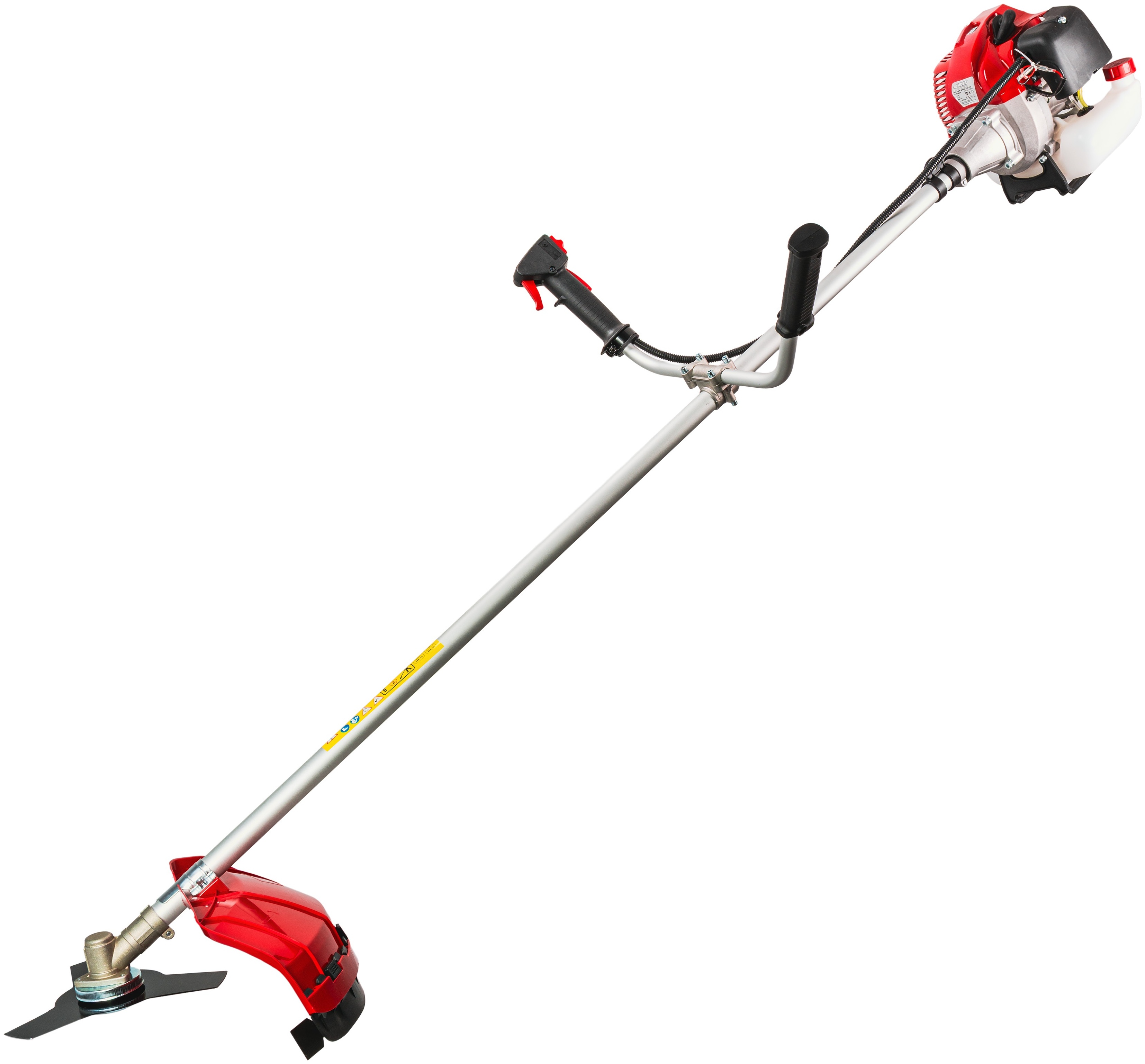 Mașină de tuns iarba pe benzină cu disc lamă, cablu și ham Raider - RD-GBC26 2К, 1500W, 28 mm