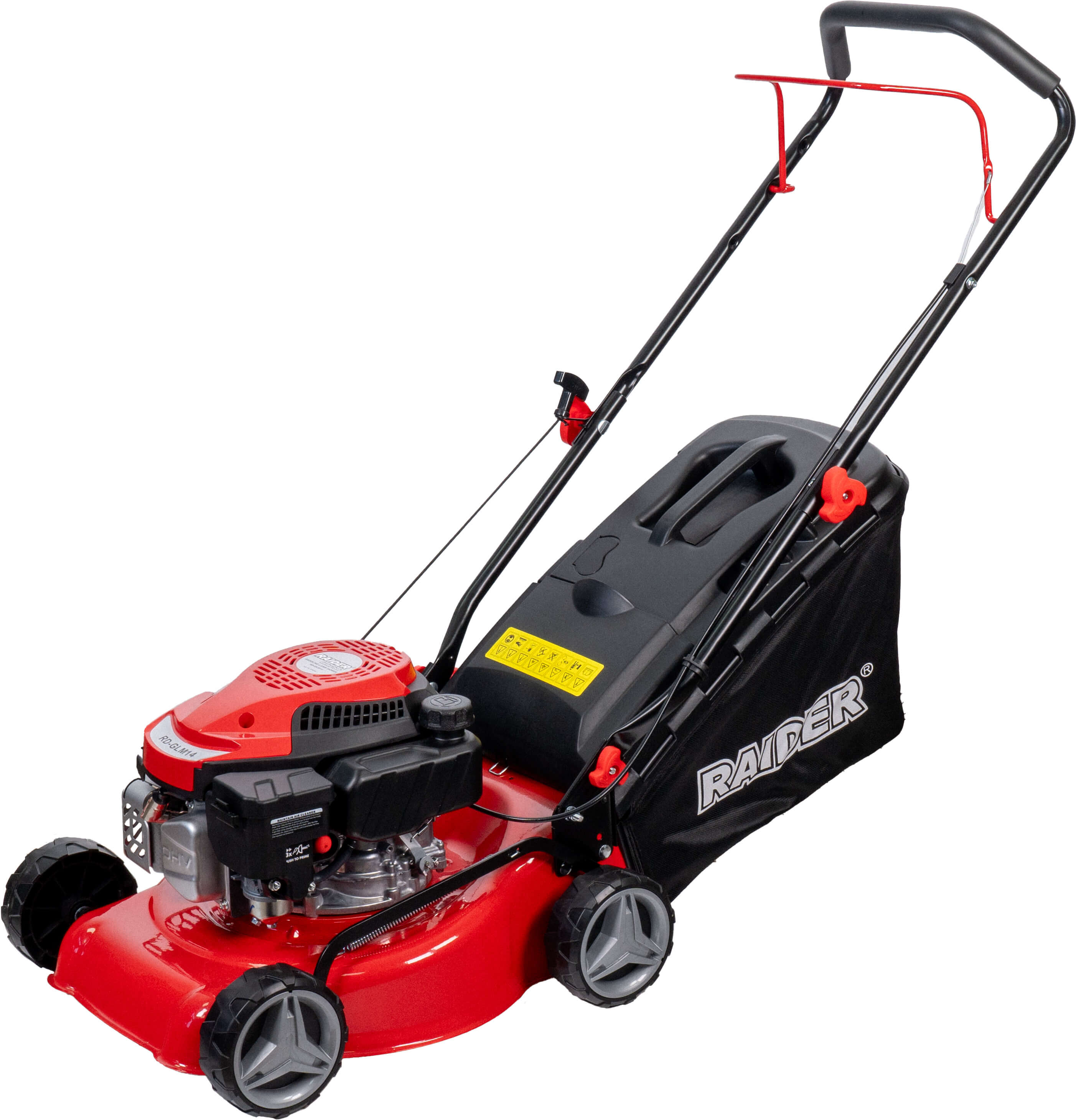 Mașină de tuns iarba pe benzină Raider - RD-GLM14, 127cc, 2000W (2.7hp), 40 l, 900m2, 40cm