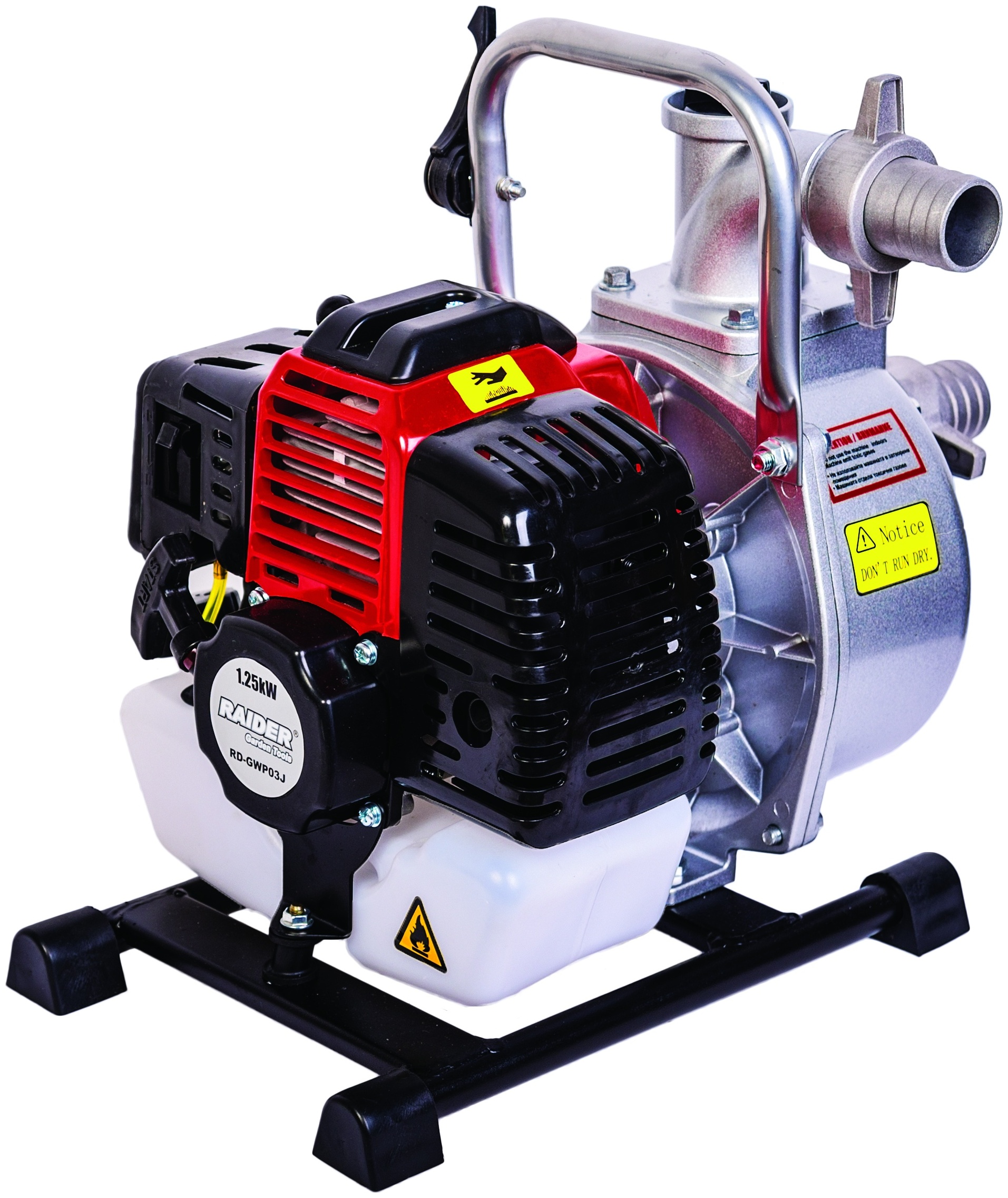 Pompă de apă pe benzină Raider - RD-GWP03J, 1.25kW, 1.5'', 250 l/min