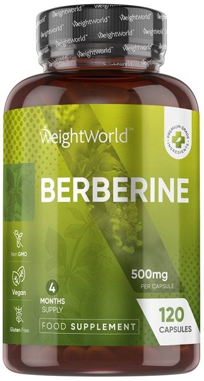 Berberine, 500 mg, 120 capsule, Weight World