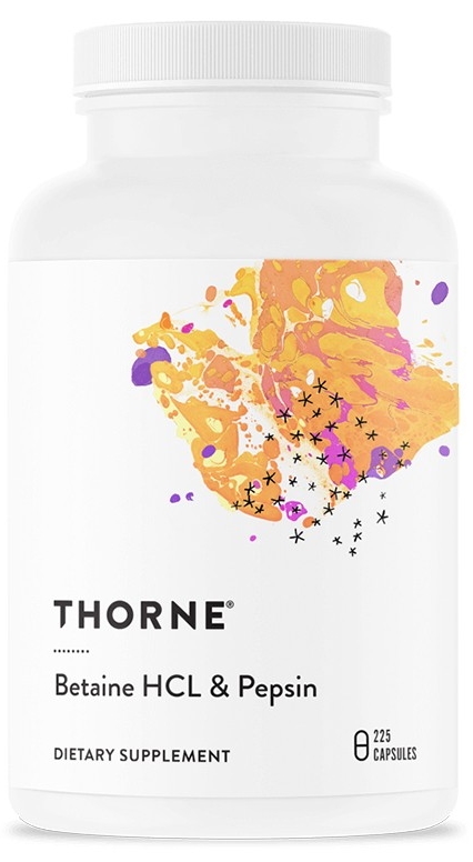 Betaine HCL + Pepsin, 225 capsule, Thorne