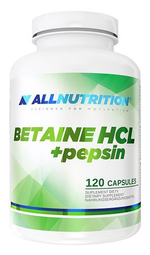 Betaine HCL + Pepsin, 90 capsule, AllNutrition