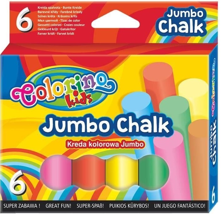 Crete fara praf Colorino Kids - Jumbo, 6 bucati