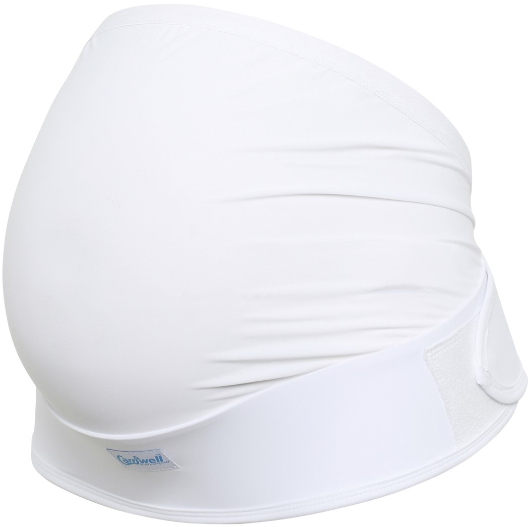 Centură reglabilă fără cusături Carriwell - Mărime L/XL, albă