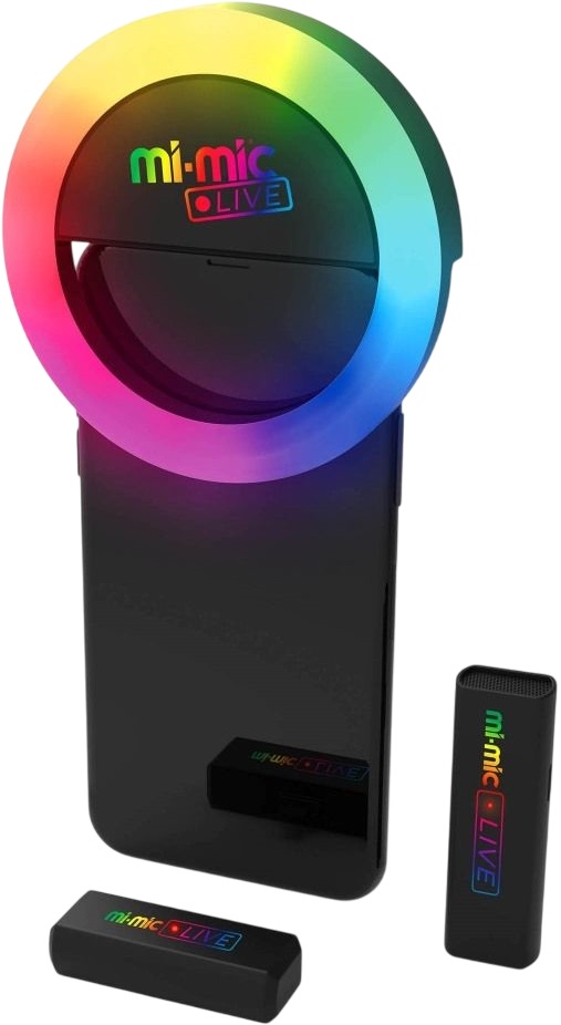 Microfon wireless Mi-Mic Live - Cu lumini LED