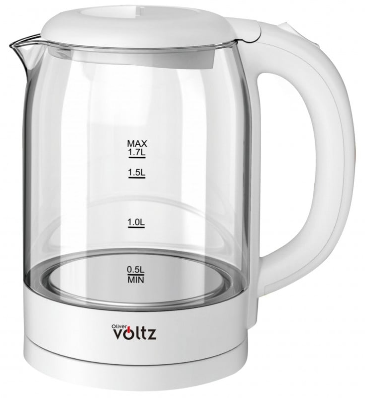 Cana electrică fără fir Oliver Voltz – OV51230X, 2200W, 1.7 l, albă
