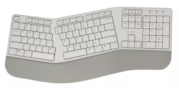 Tastatură wireless SBOX - WK-905, ergonomic, bej