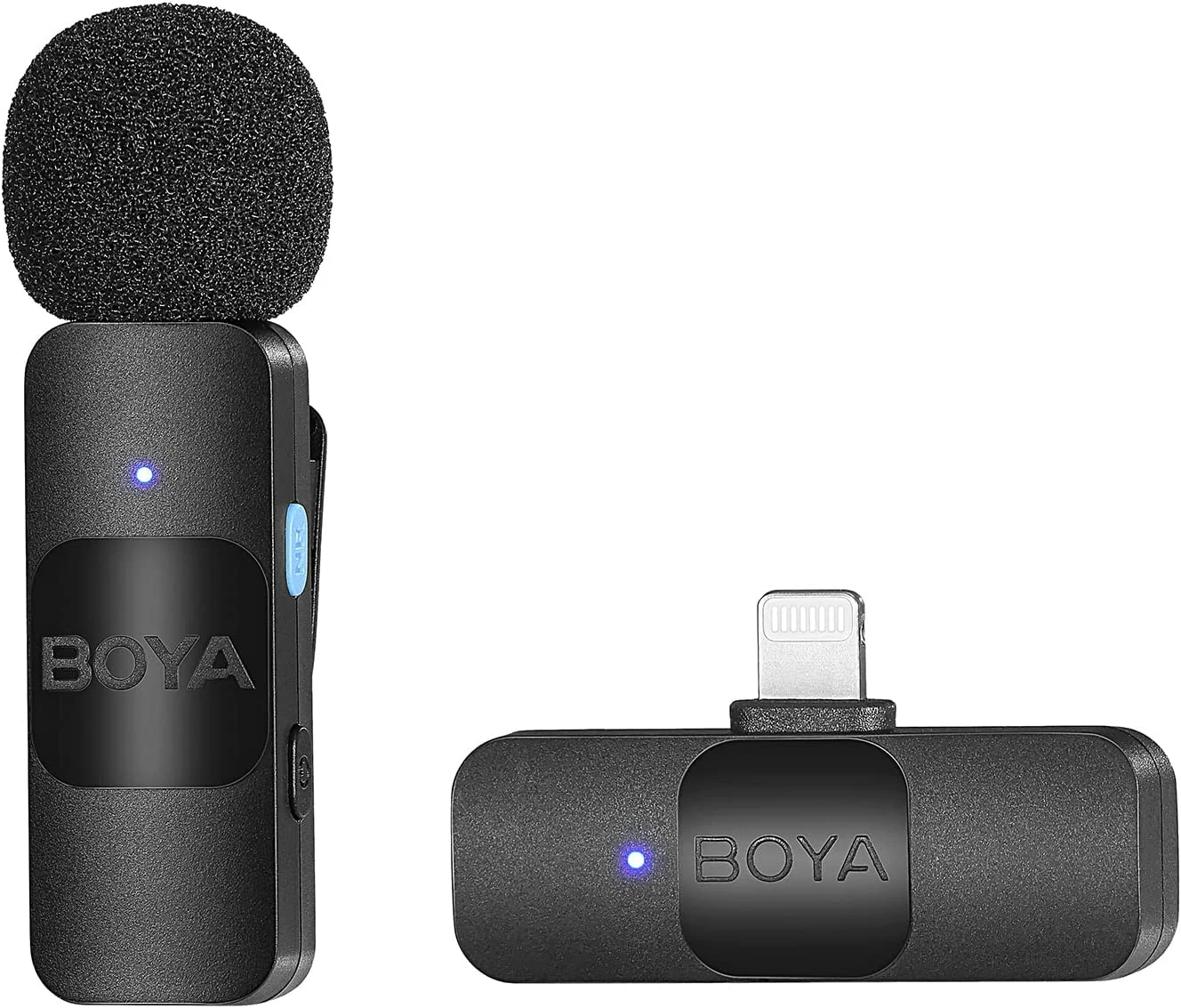 Sistem de microfon wireless Boya - BY-V1 Lightning, negru