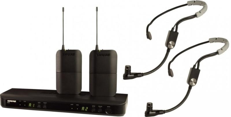 Sistem de microfon wireless Shure - BLX188E/SM35 T11, negru