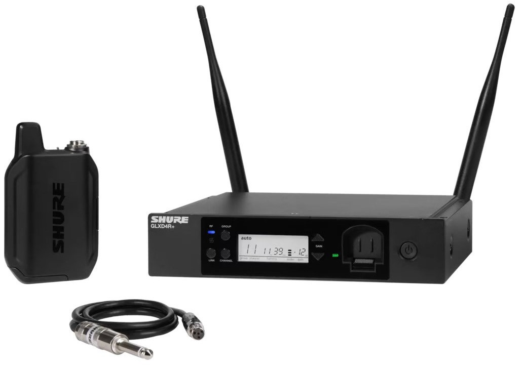 Sistem de microfon wireless Shure - GLXD14R+, negru