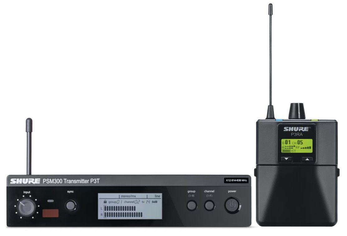 Sistem de microfon wireless Shure - P3TERA-K3E, negru