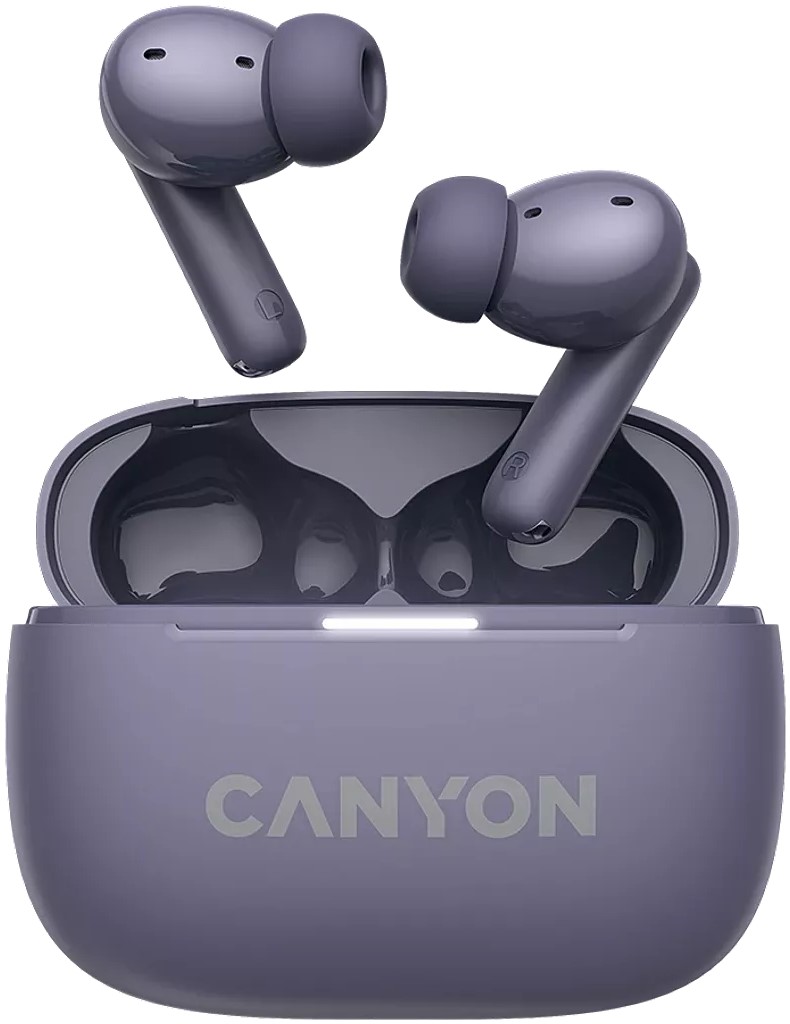 Căști wireless Canyon - CNS-TWS10, ANC, violet