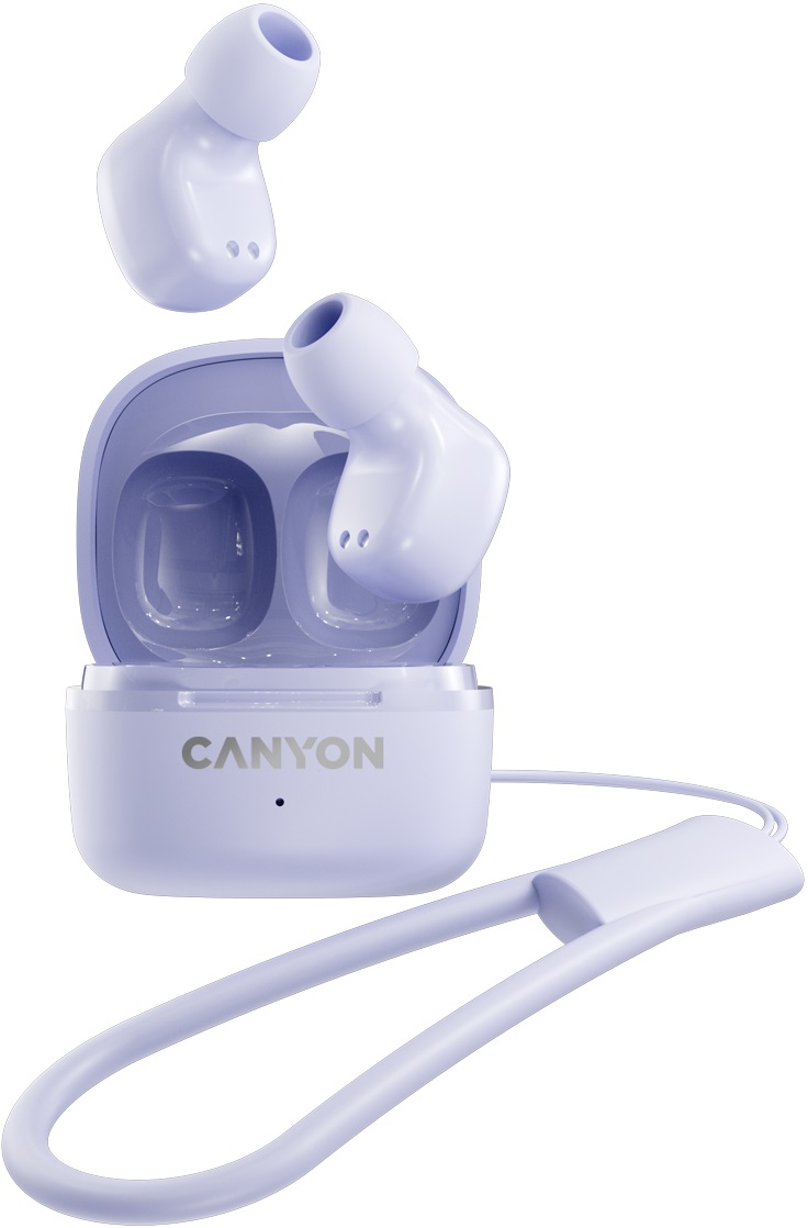Căști wireless Canyon - OnGo 4 mini, TWS, violet