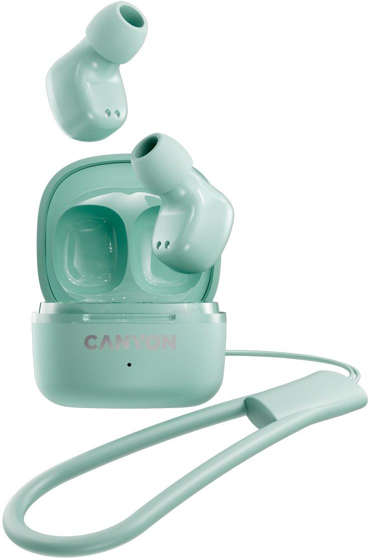 Căști wireless Canyon - OnGo 4 mini, TWS, verde