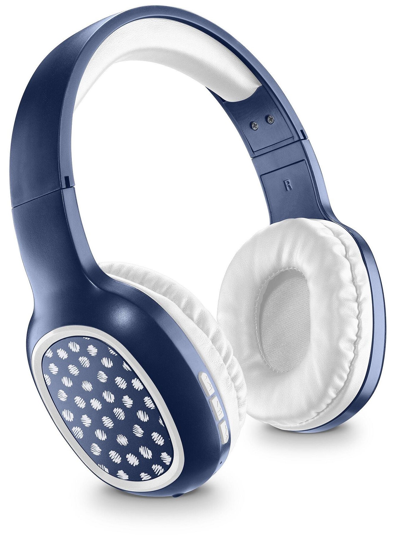 Căști wireless Cellularline - MS Basic Shiny Pois, albastru