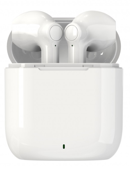 Căști wireless Denver - TWE-39W, TWS, alb