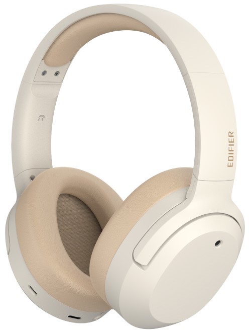 Căști wireless Edifier - W820NB Plus, ANC, alb/bej