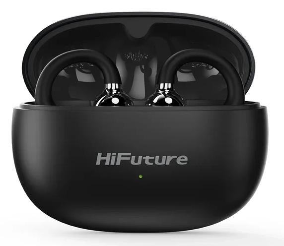 Căști wireless HiFuture - FlexClip, IPX5, negru