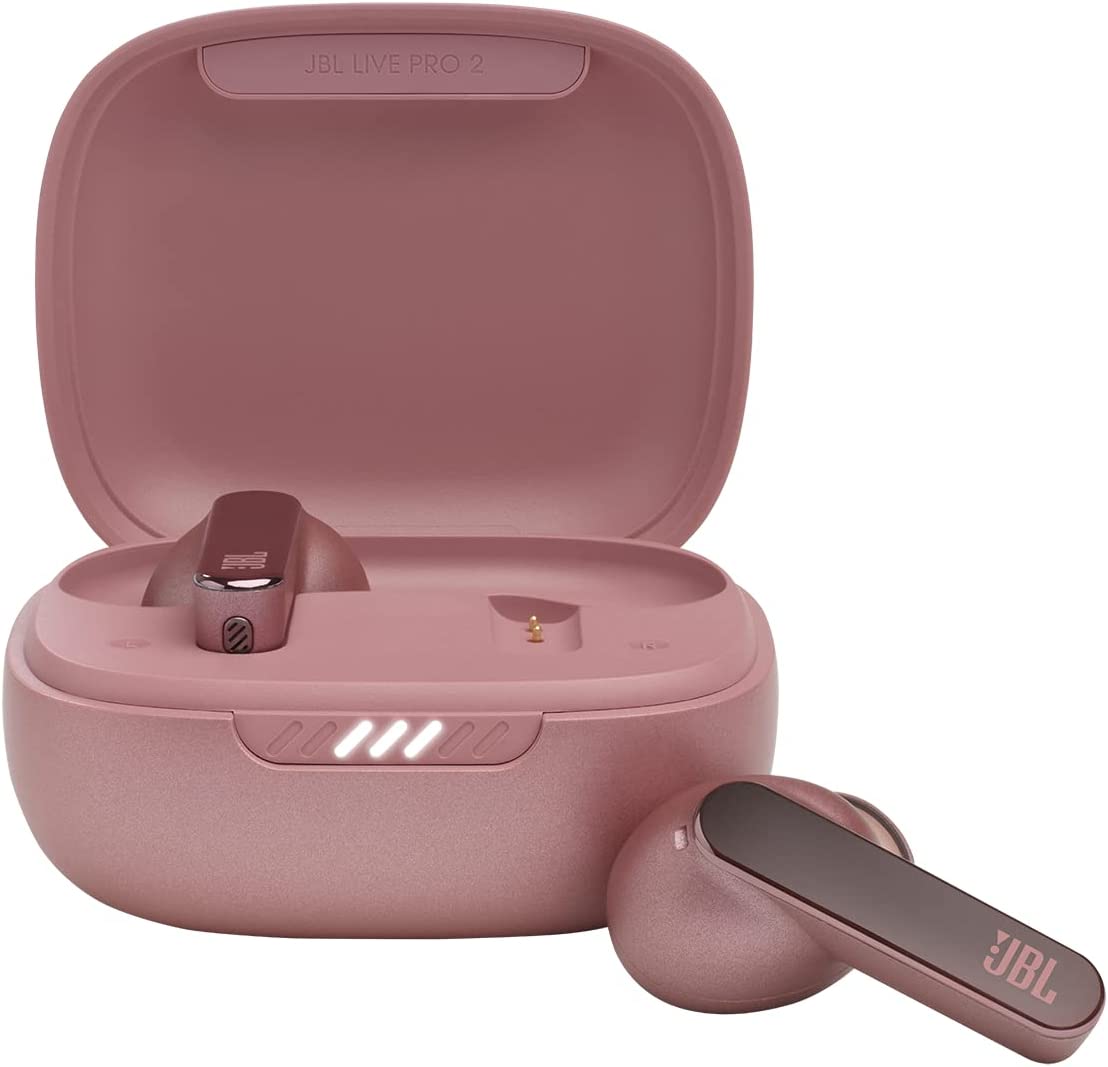 Căști wireless JBL - Live Pro 2, TWS, ANC, roz