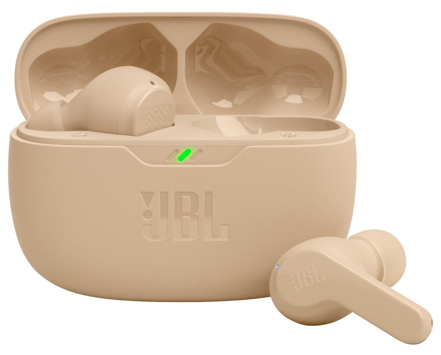 Căști wireless JBL - Vibe Beam, TWS, bej