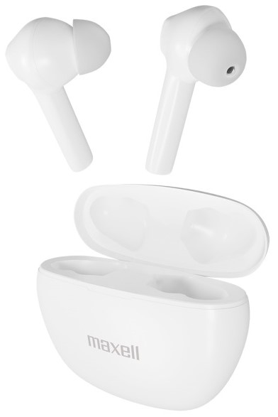 Căști wireless Maxell - dinamice, TWS, alb