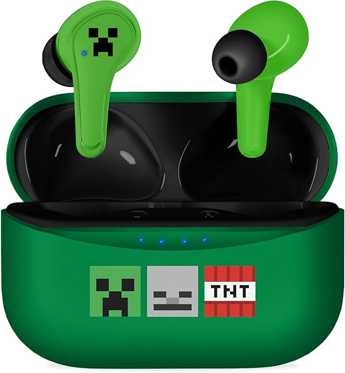 Căști fără fir OTL Technologies - Minecraft Icons Green, TWS, verde