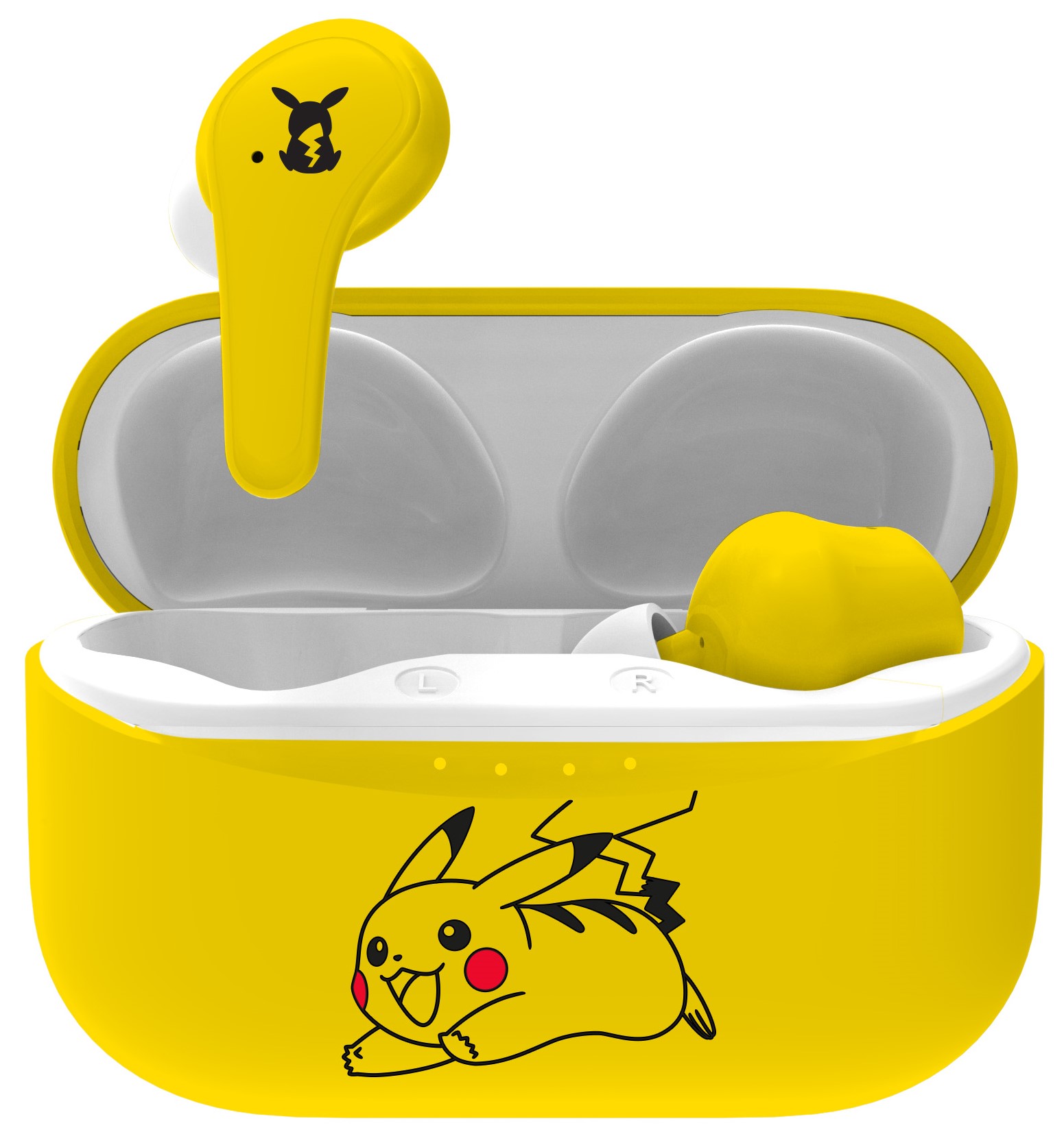 Căști pentru copii OTL Technologies - Pikachu, TWS, galbene/albe