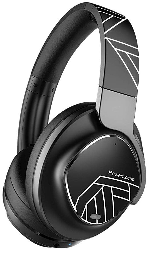 Căști wireless PowerLocus - MoonFly, negre/gri