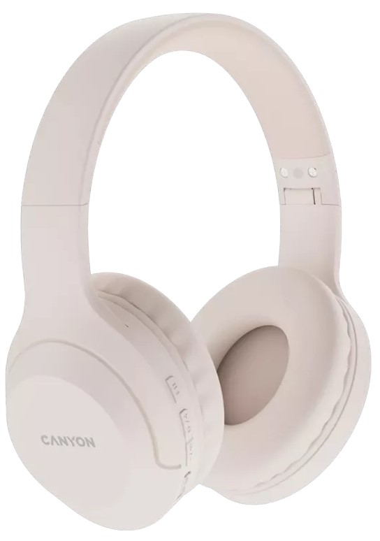 Căști wireless cu microfon Canyon - BTHS-3, bej
